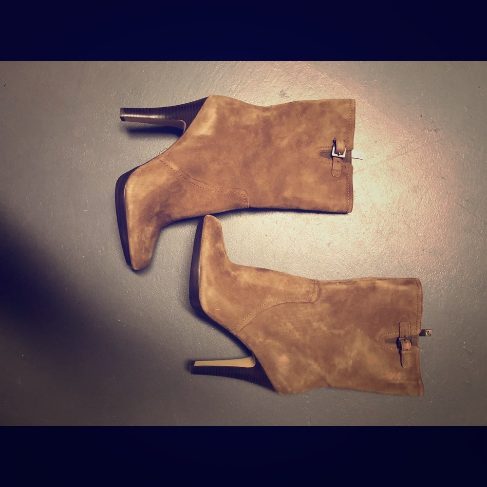 Anne Klein suede booties. Size 10
